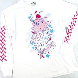 We Bare Bears Ice‎ Cream Themed Long Sleeve Shirt